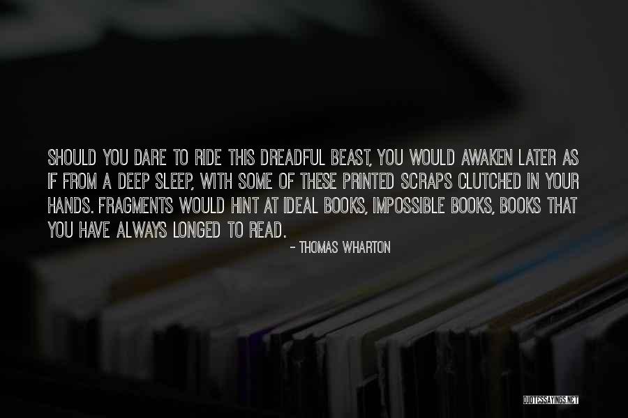 Books That Have Deep Quotes By Thomas Wharton