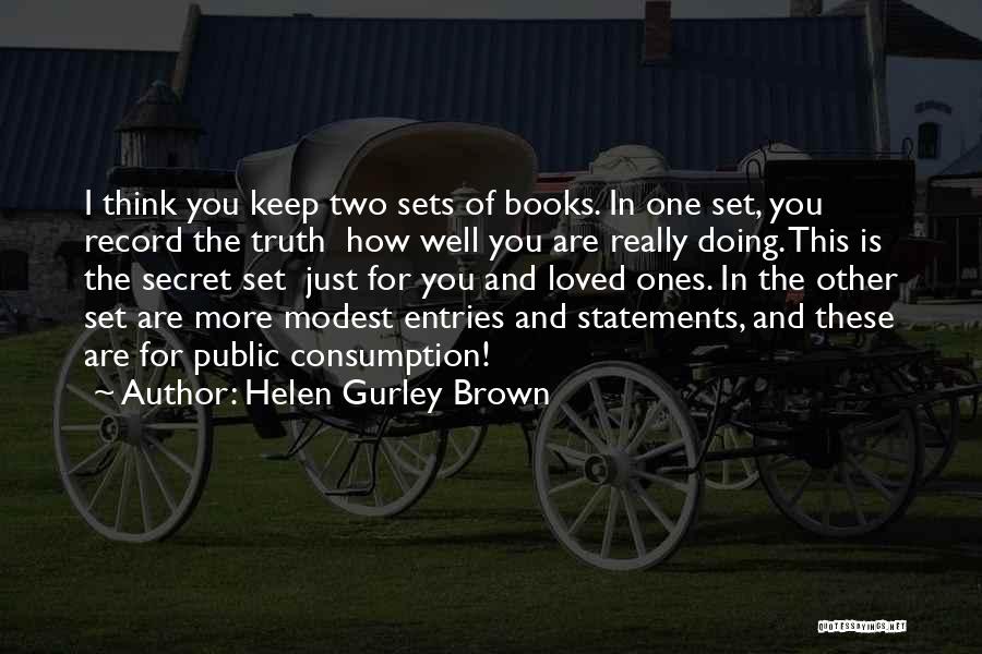 Books The Secret Quotes By Helen Gurley Brown