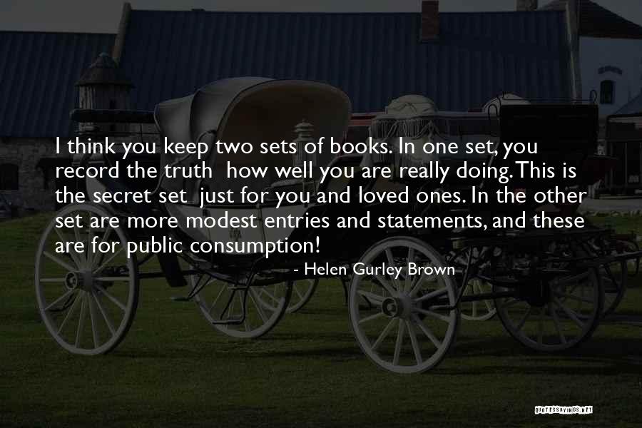 Books The Secret Quotes By Helen Gurley Brown