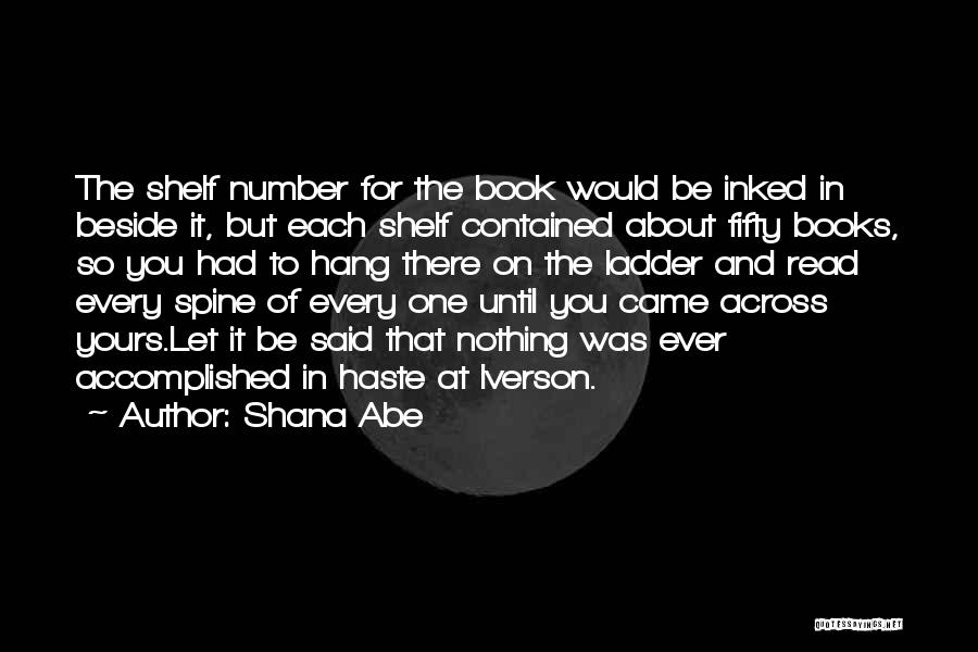 Books You Read Quotes By Shana Abe