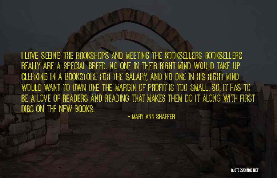 Booksellers Quotes By Mary Ann Shaffer