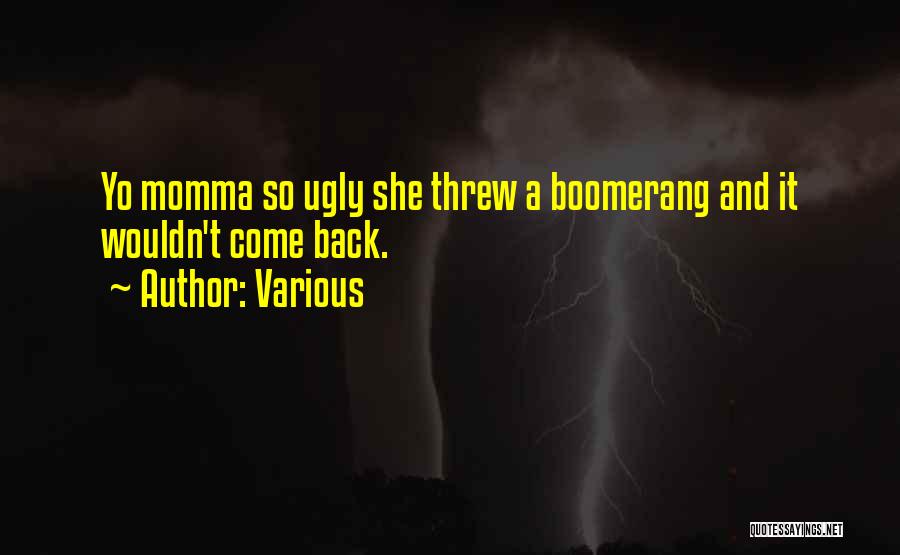 Boomerang Quotes By Various