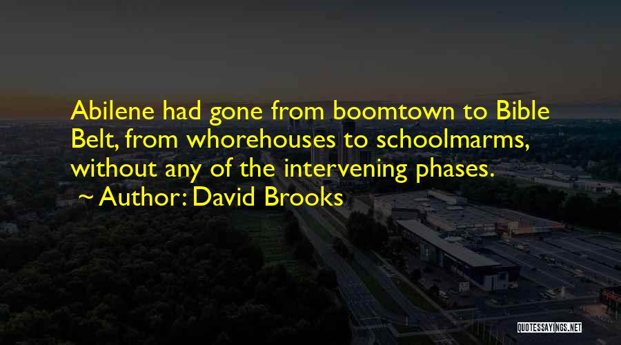 Boomtown Quotes By David Brooks