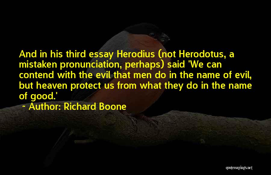 Boone Quotes By Richard Boone