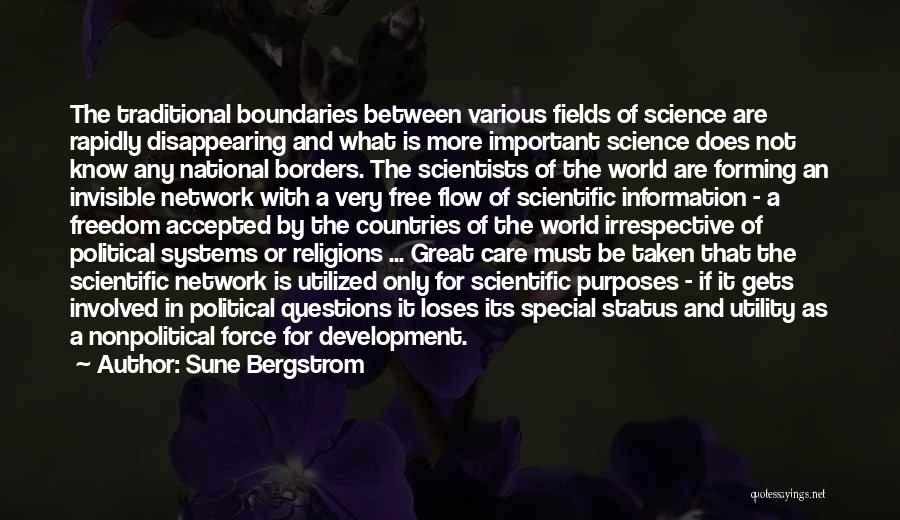 Borders And Boundaries Quotes By Sune Bergstrom