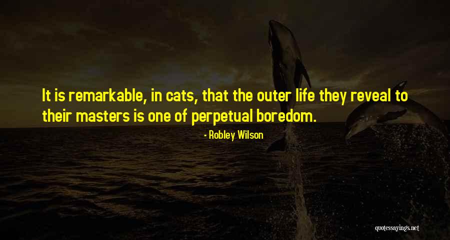 Boredom In Life Quotes By Robley Wilson Boredom In Life Quotes By Robley Wilson
