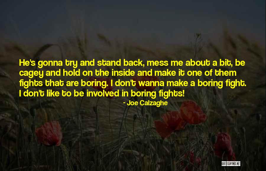 Boring Bit Quotes By Joe Calzaghe Boring Bit Quotes By Joe Calzaghe