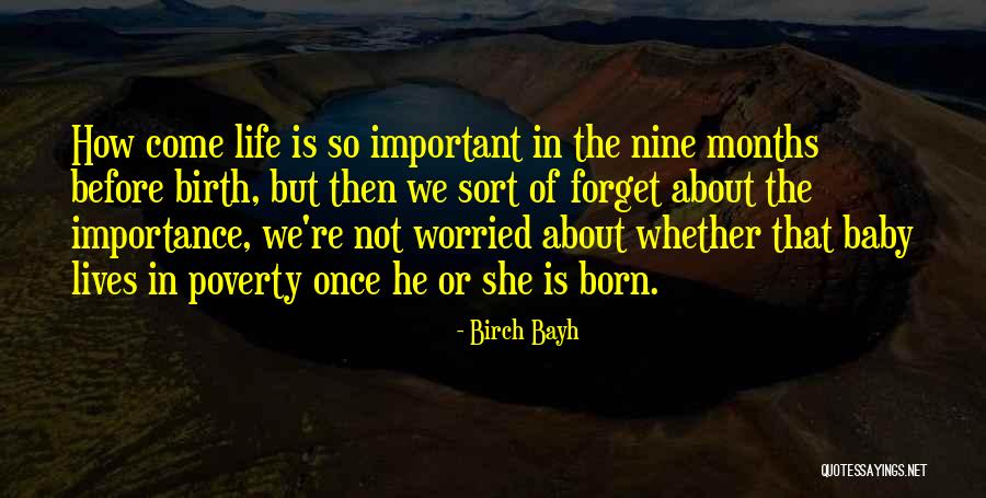 Born Baby Quotes By Birch Bayh