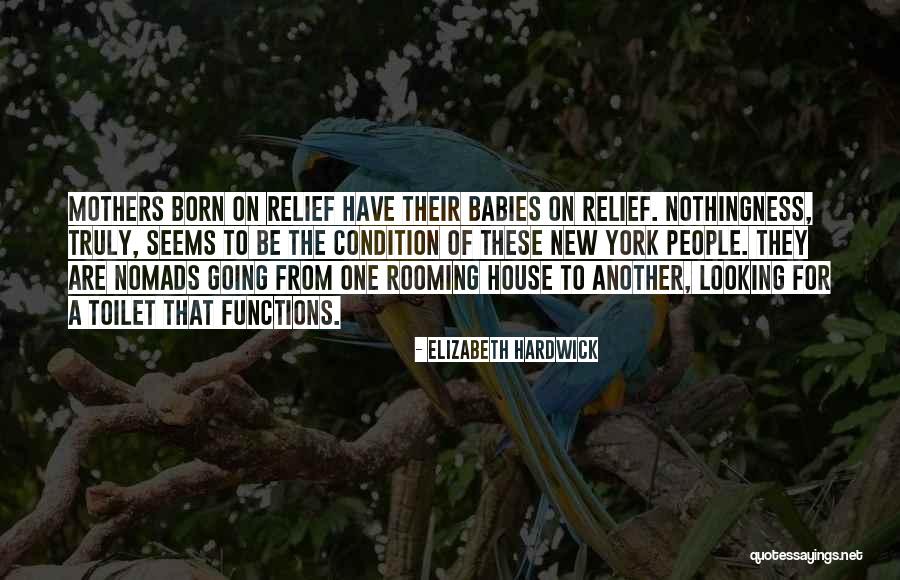 Born Baby Quotes By Elizabeth Hardwick