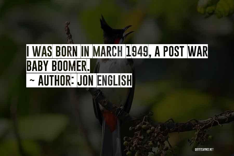 Born Baby Quotes By Jon English
