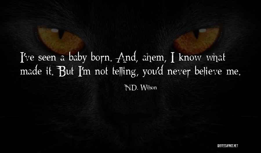 Born Baby Quotes By N.D. Wilson