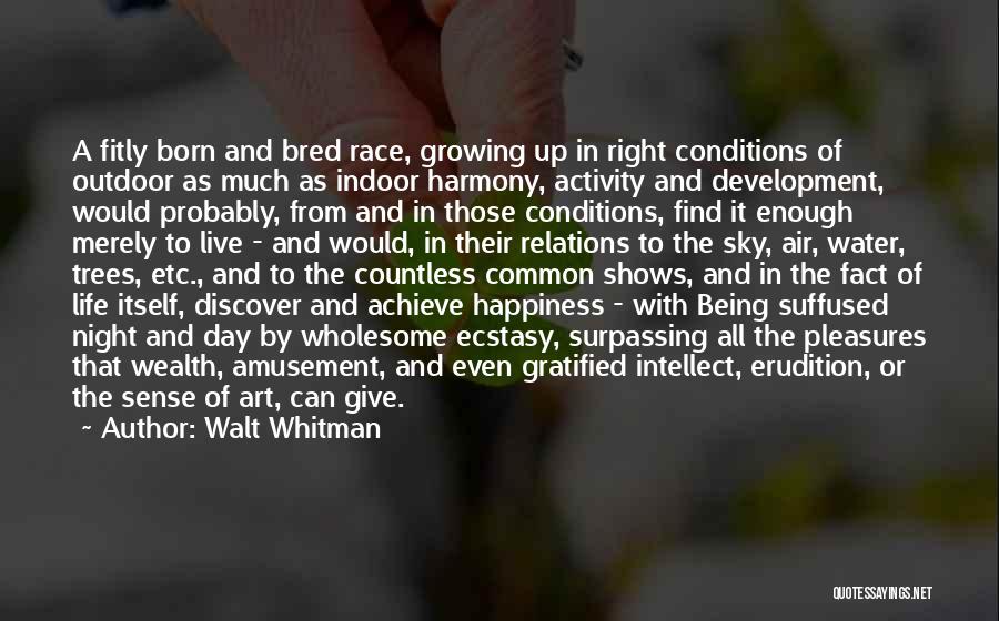 Born To Achieve Quotes By Walt Whitman