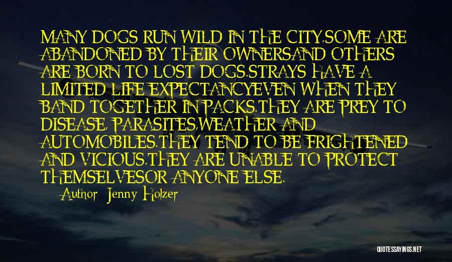 Born To Run Quotes By Jenny Holzer