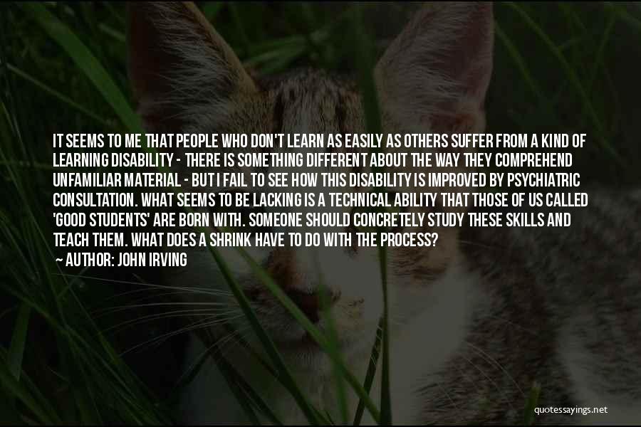 Born To Teach Quotes By John Irving