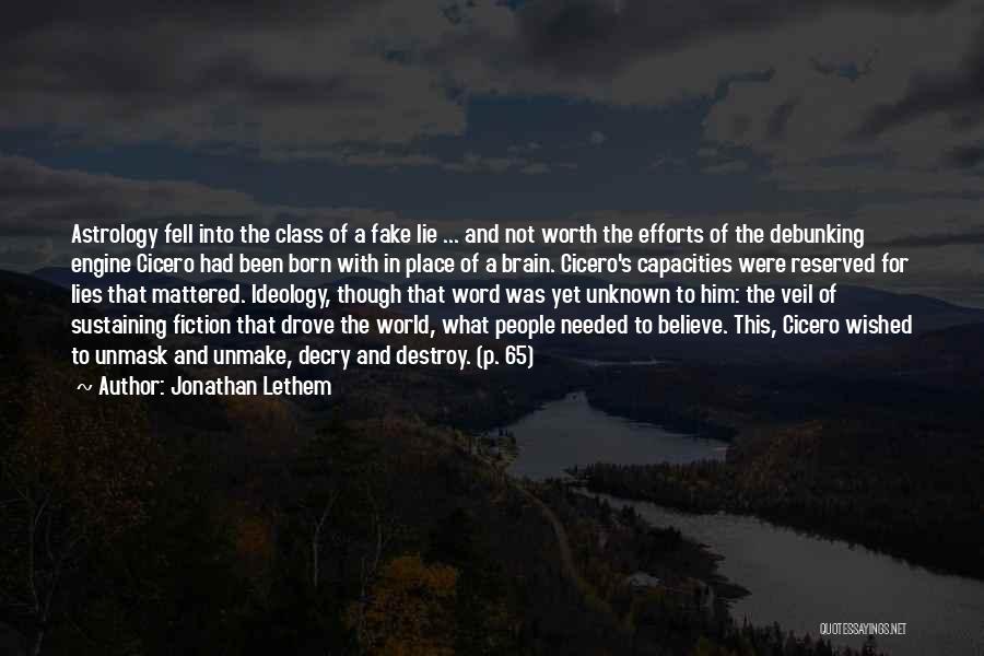 Born With Class Quotes By Jonathan Lethem