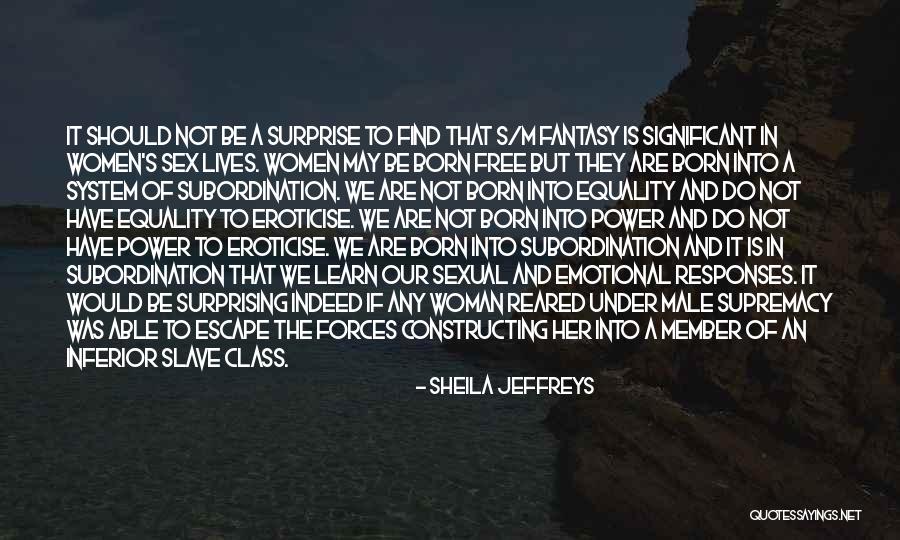 Born With Male Quotes By Sheila Jeffreys Born With Male Quotes By Sheila Jeffreys