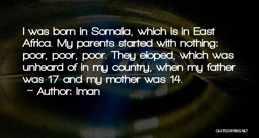 Born With Nothing Quotes By Iman