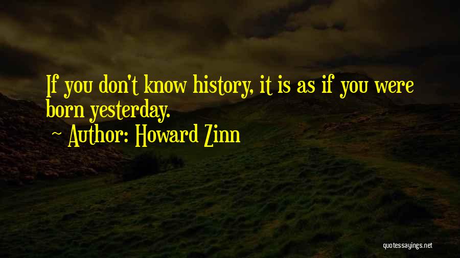 Born Yesterday Quotes By Howard Zinn