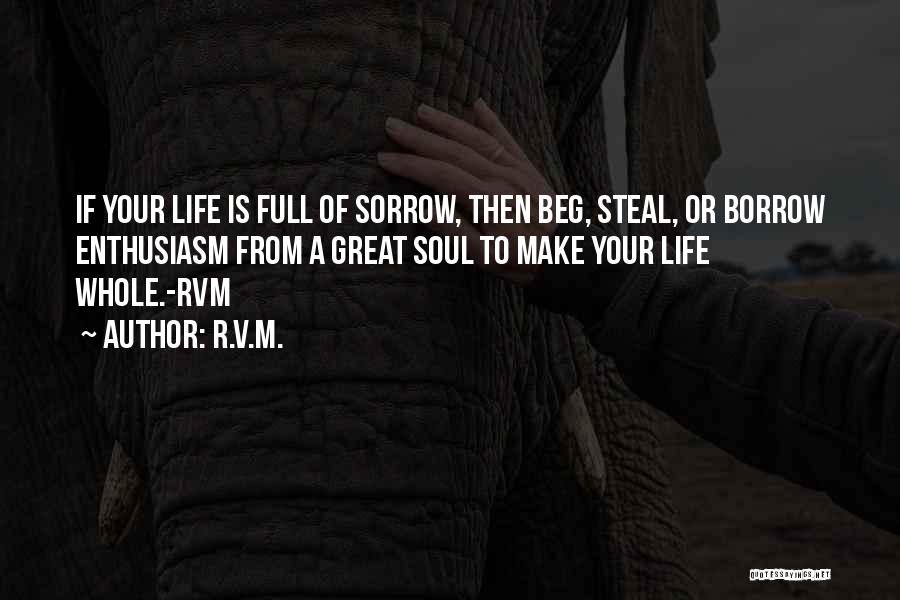 Borrow Life Quotes By R.v.m.