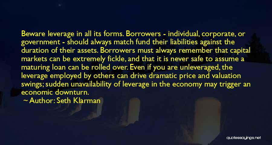 Borrowers Quotes By Seth Klarman