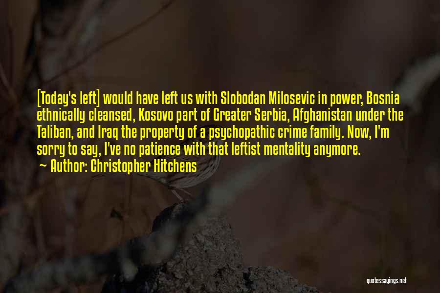 Bosnia Quotes By Christopher Hitchens