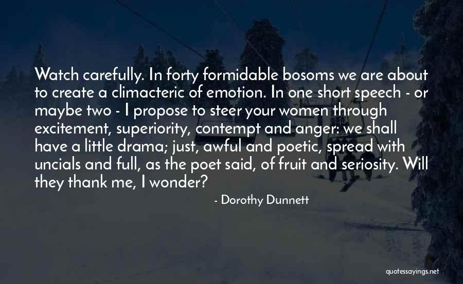 Bosoms Quotes By Dorothy Dunnett