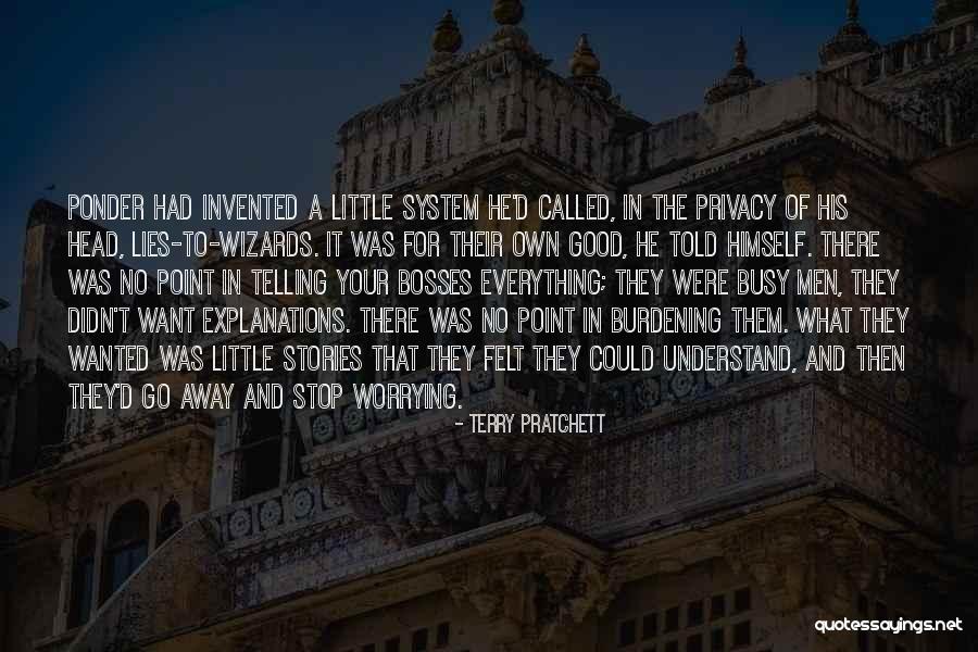 Bosses Quotes By Terry Pratchett Bosses Quotes By Terry Pratchett