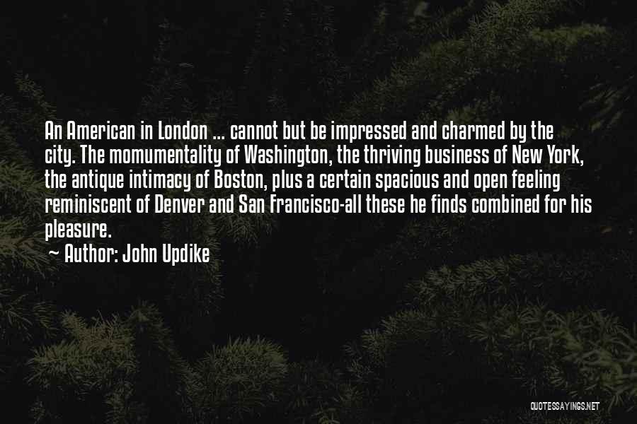 Boston City Quotes By John Updike