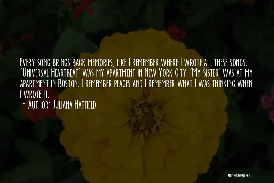 Boston City Quotes By Juliana Hatfield