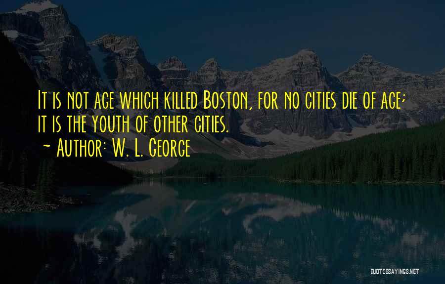 Boston George Quotes By W. L. George