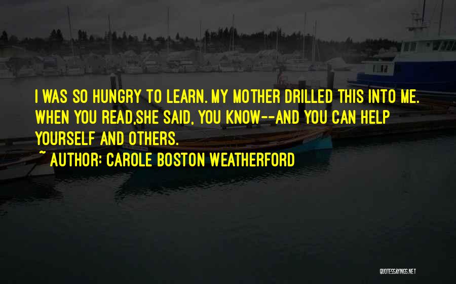 Boston Quotes By Carole Boston Weatherford