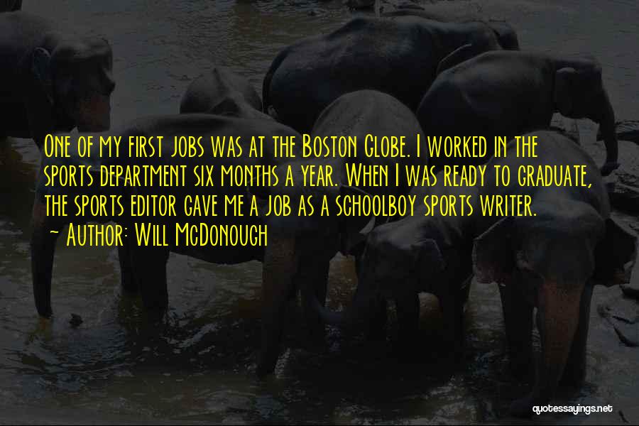 Boston Sports Quotes By Will McDonough