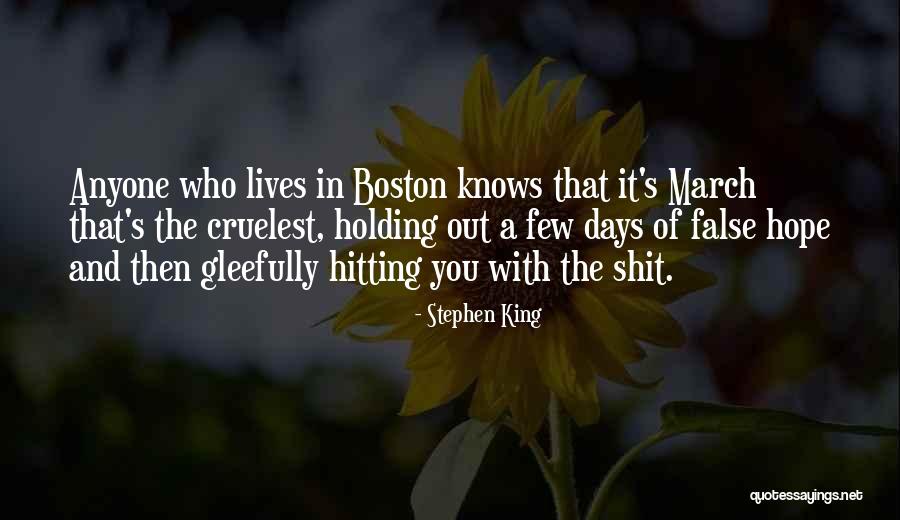 Boston Weather Quotes By Stephen King Boston Weather Quotes By Stephen King