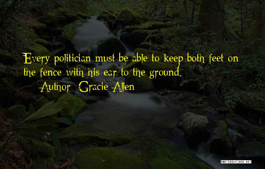 Both Feet On The Ground Quotes By Gracie Allen