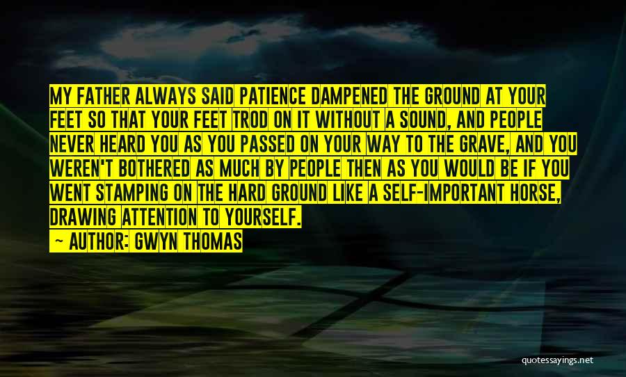Both Feet On The Ground Quotes By Gwyn Thomas