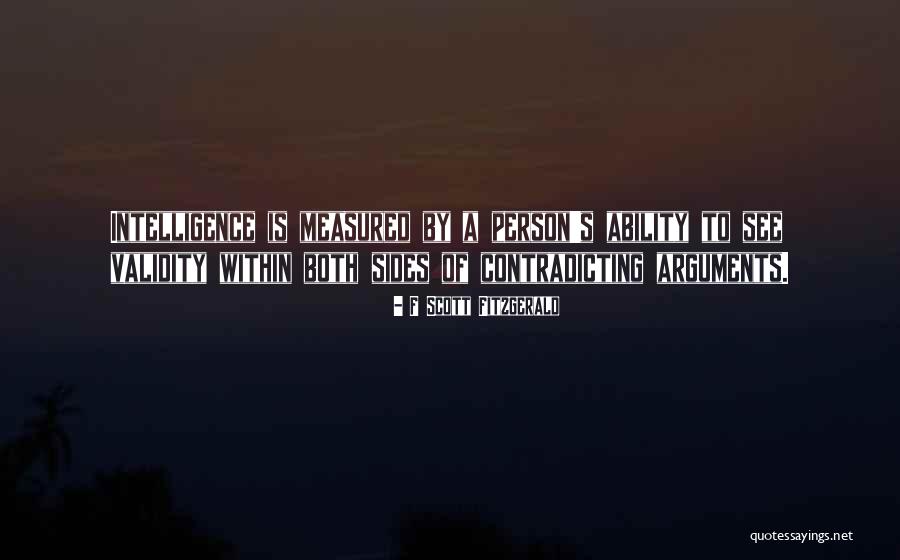 Both Sides Of An Argument Quotes By F Scott Fitzgerald Both Sides Of An Argument Quotes By F Scott Fitzgerald