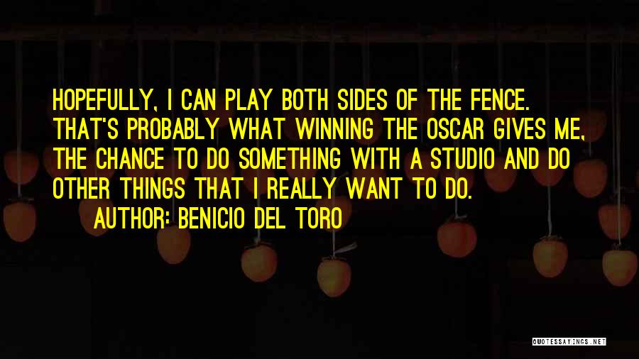 Both Sides Of Me Quotes By Benicio Del Toro