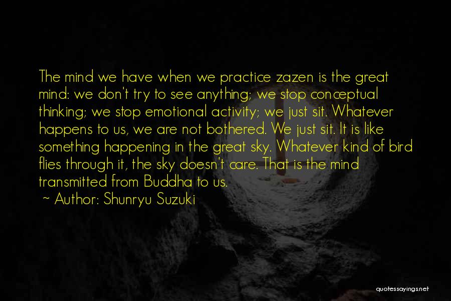 Bothered Mind Quotes By Shunryu Suzuki