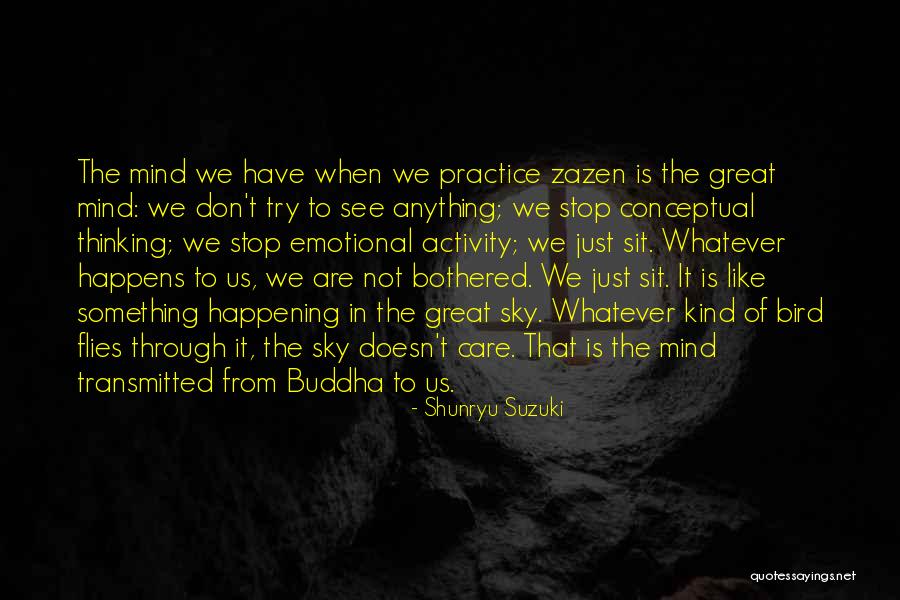 Bothered Mind Quotes By Shunryu Suzuki