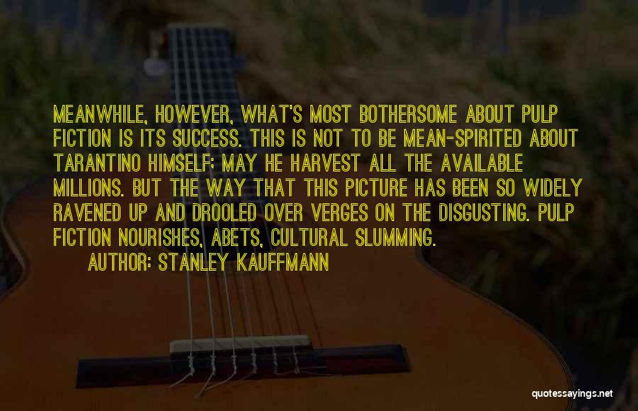 Bothersome Quotes By Stanley Kauffmann