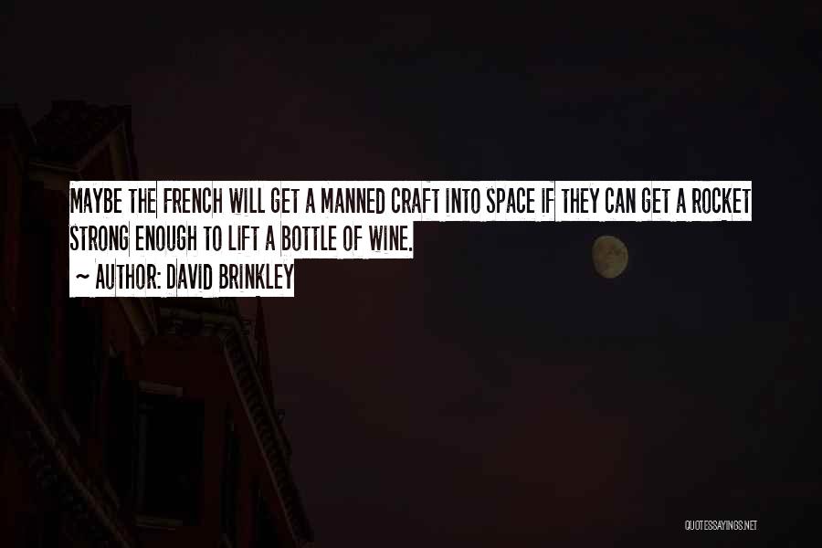 Bottle Rocket Quotes By David Brinkley