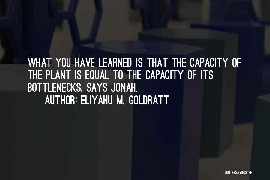 Bottlenecks Quotes By Eliyahu M. Goldratt