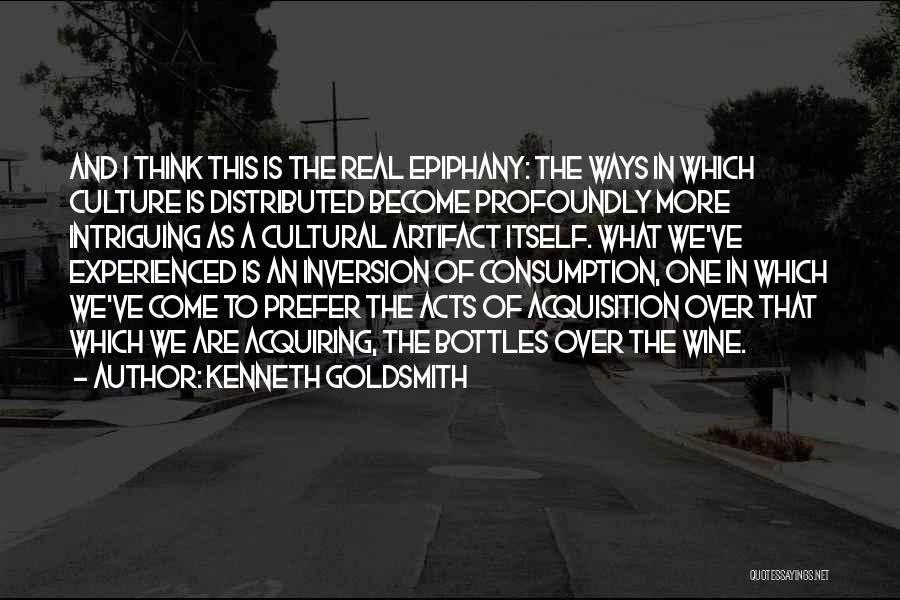 Bottles Of Wine Quotes By Kenneth Goldsmith