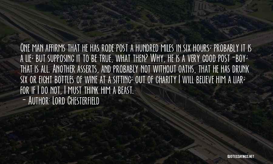 Bottles Of Wine Quotes By Lord Chesterfield