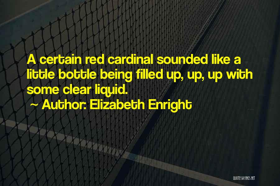 Bottles Up Quotes By Elizabeth Enright