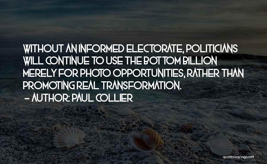 Bottom Billion Quotes By Paul Collier