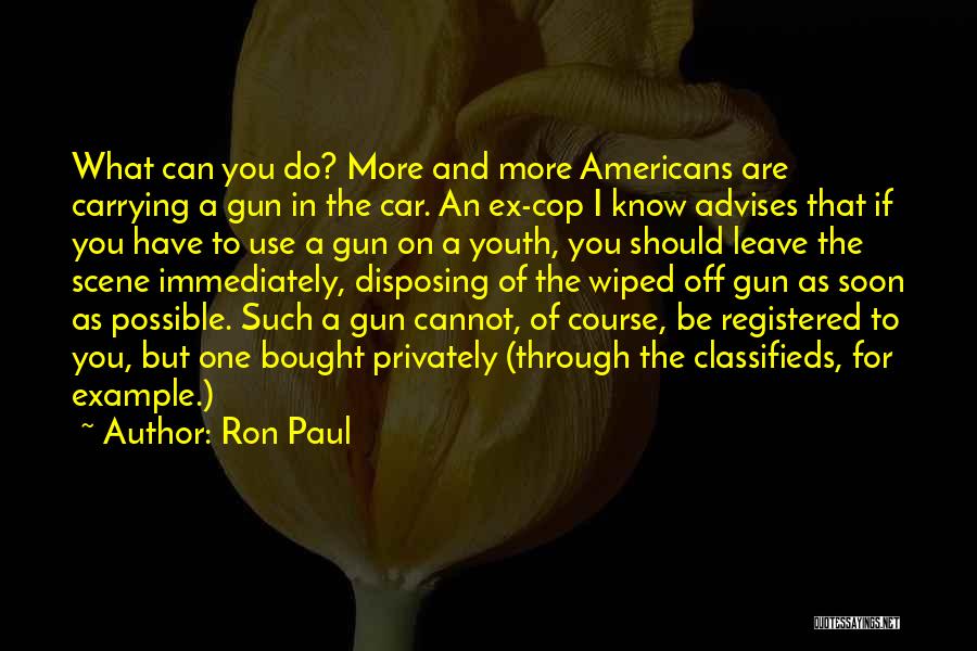 Bought A Car Quotes By Ron Paul