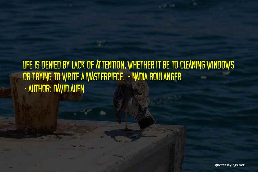 Boulanger Quotes By David Allen