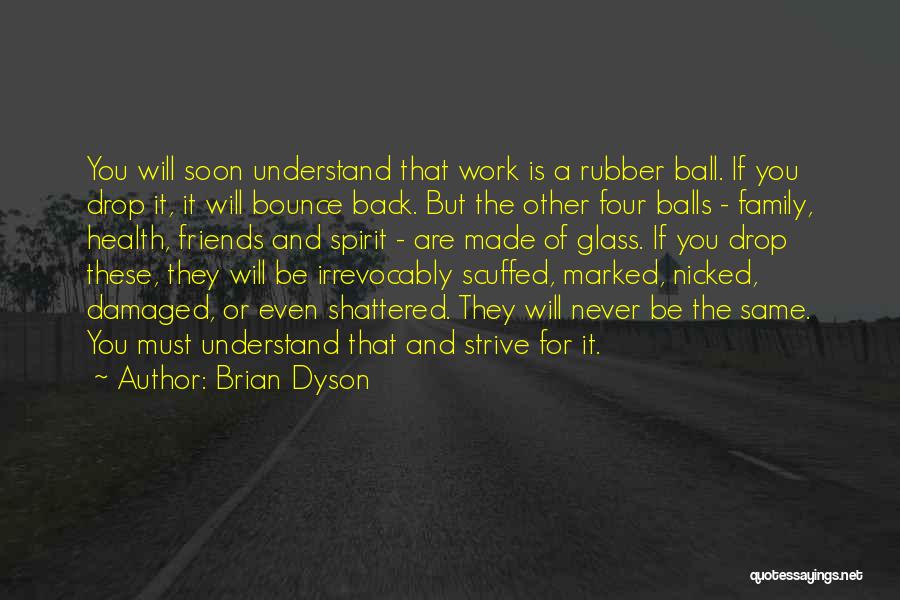 Bounce Back Quotes By Brian Dyson