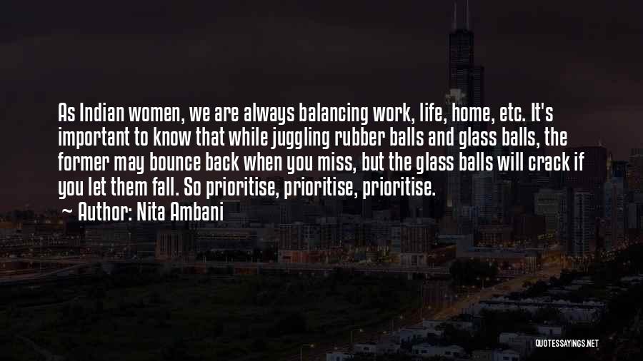 Bounce Back Up Quotes By Nita Ambani